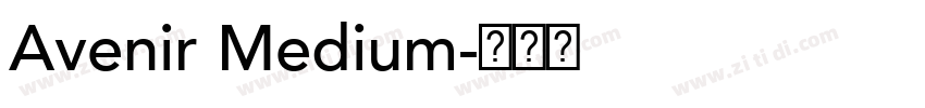 Avenir Medium字体转换